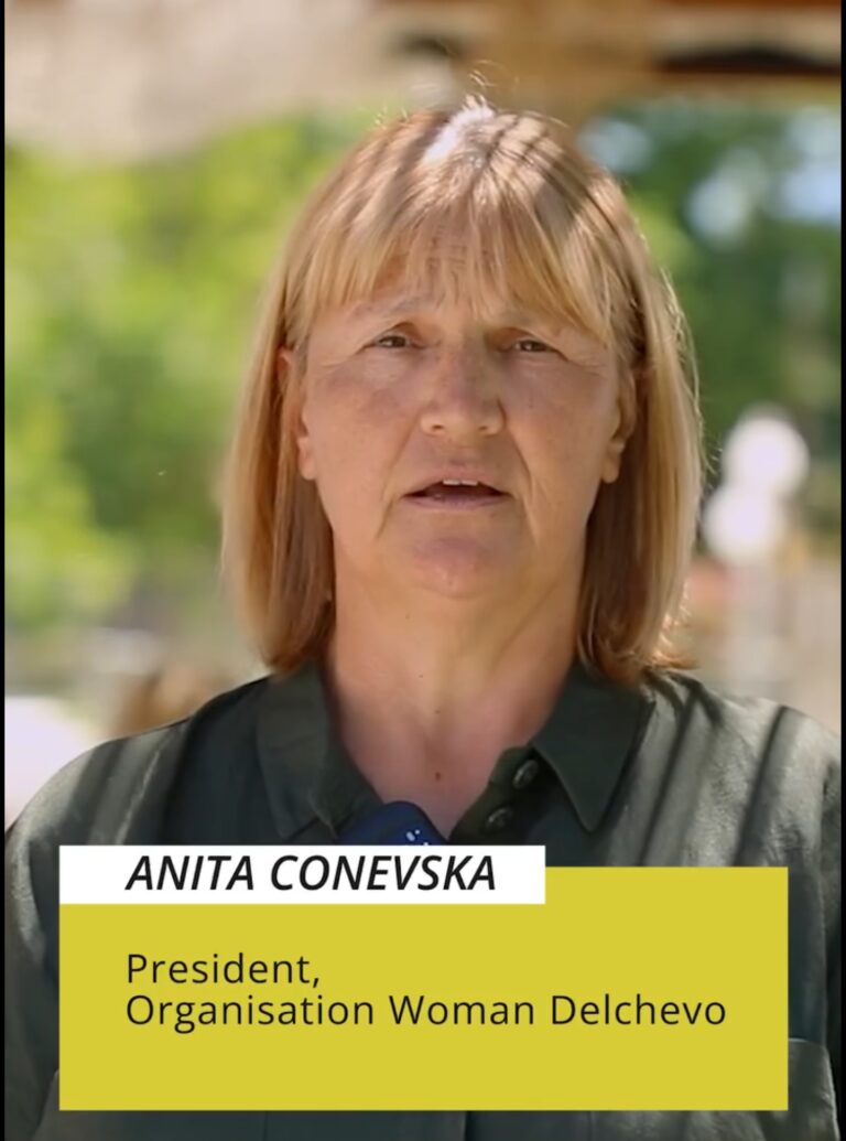 Anita Conevska speaks about turning vision and commitment into concrete change for women in eastern North Macedonia